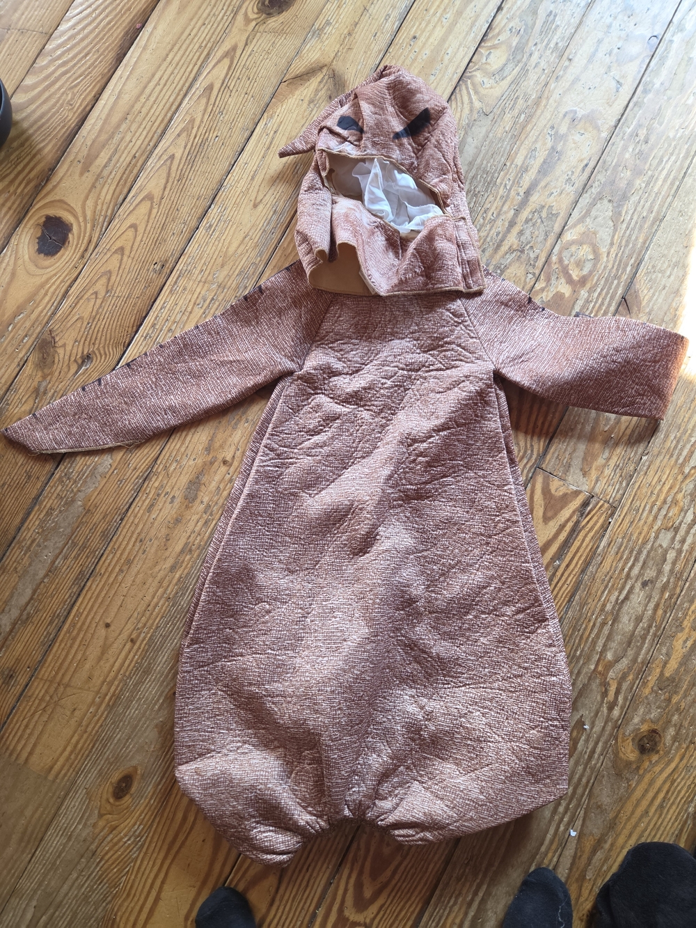 Kids Rust Brown Hooded Costume Jacket - Unbranded